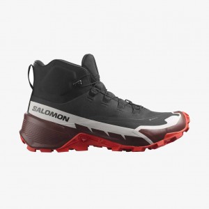 Salomon Copy Of Cross Hike Mid Gtx 2 Black/Bitter Chocolate/FIERY RED | 9103576-ES