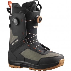 Salomon Echo Dual Boa Wide Snowboard Boot Army Green-X/Black/Rainy Day | 1720846-MJ