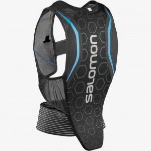 Salomon Flexcell Back Protection Black/Blue | 5962137-HJ