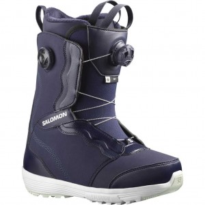 Salomon Ivy Boa Sj Boa Snowboard Boot Evening Blue/White/Hint Of Mint | 9407865-KN