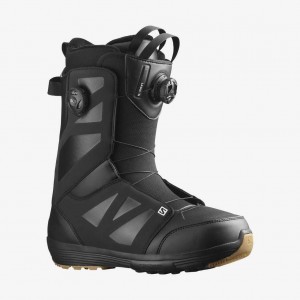 Salomon Launch Boa Sj Snowboard Boot Black/Black/White | 0465239-PO