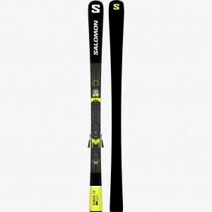 Salomon S/Max 10 + M12 Gw F80 Ski Black/Acid Green/White | 8625093-JY