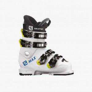Salomon S/Max 60t L Ski Boots Junior White/Acid Green | 5386147-CX