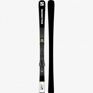 Salomon S/Max 8 + M11 Gw L80 Ski Black/White/Acid Green | 6195387-MB