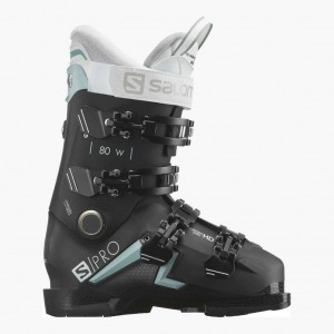 Salomon S/Pro 80 Cs Gw Ski Boots Black/Sterling Blue/White | 1593648-NS