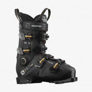 Salomon S/Pro Hv 90 Ski Boots Black/Belluga/Golden Glaw | 8041392-DR